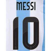 Argentina 2024 25 Home Messi #10 Jersey Name Set (Back)