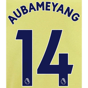 Arsenal 2021/22 Away Aubameyang #14 Jersey Name Set-Navy
