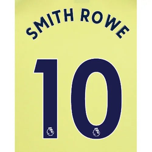 Arsenal 2021/22 Away Smith Rowe #10 Jersey Name Set Navy (Smith Rowe)