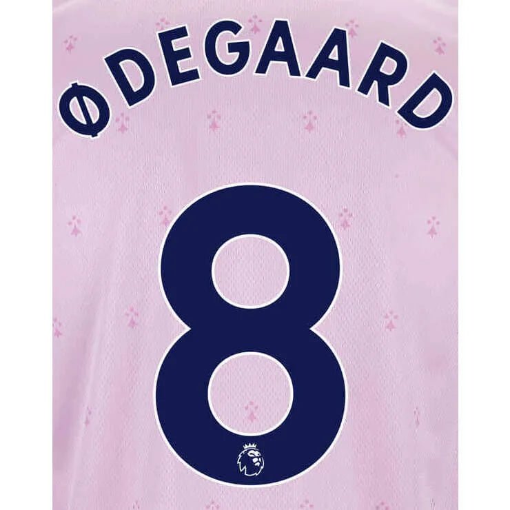 Arsenal 2022/23 Third Odegaard #8 Jersey Name Set Navy