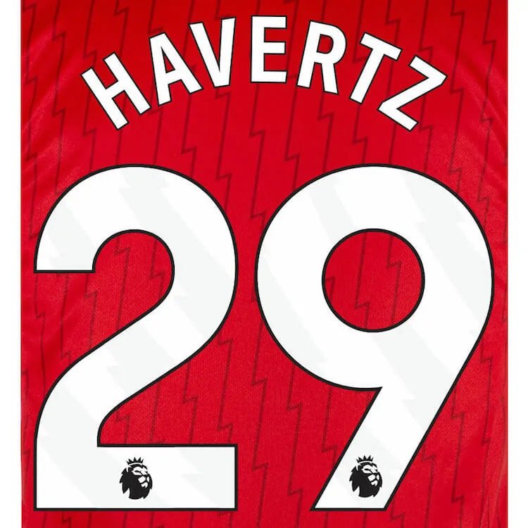 Arsenal 2023-Home Havertz #29 Jersey Name Set-White
