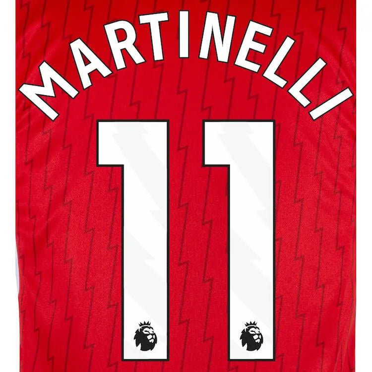 Arsenal 2023-Home Martinelli #11 Jersey Name Set-White