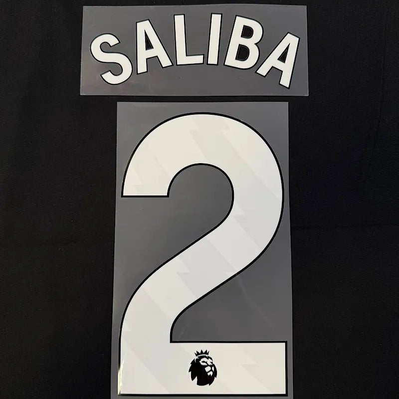 Arsenal 2023-Home SALIBA #2 Official Name Set-White