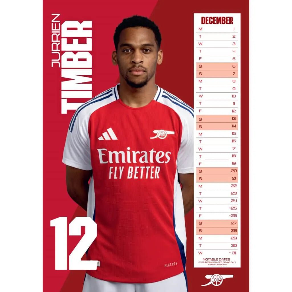 Arsenal 2025 Official Calendar (Page 2)