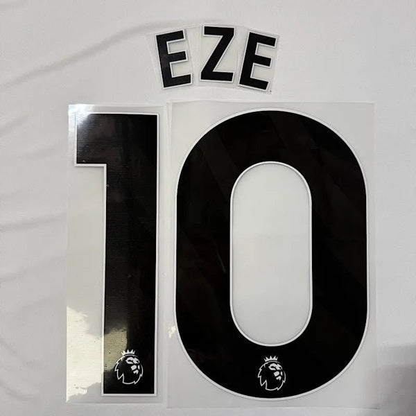 Arsenal 2025-Third Eze #10 Official Name Set-Black – ProSoccer