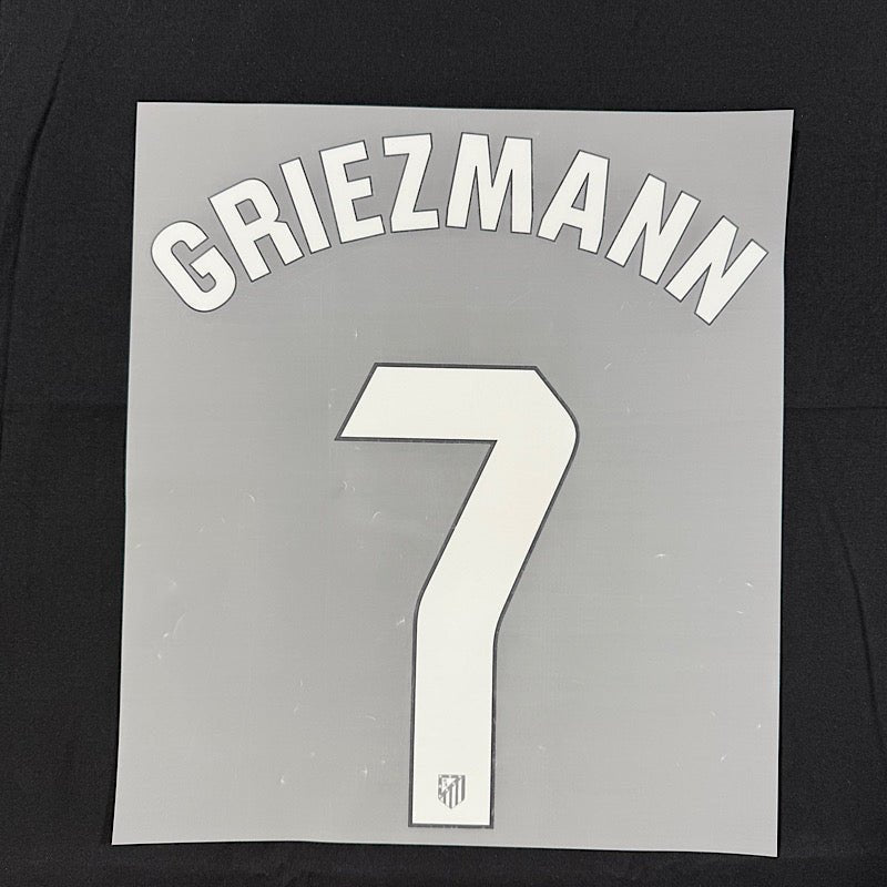 Atletico Madrid 2024/25 Home Griezmann #7 Jersey Name Set