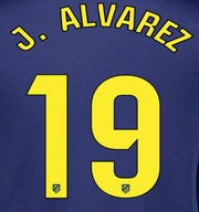 Atletico Madrid 2025/26 Away J. ALVAREZ #19 Official Name Set