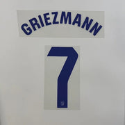 Atletico Madrid 2025/26 Home GRIEZMANN #7 Official Name Set