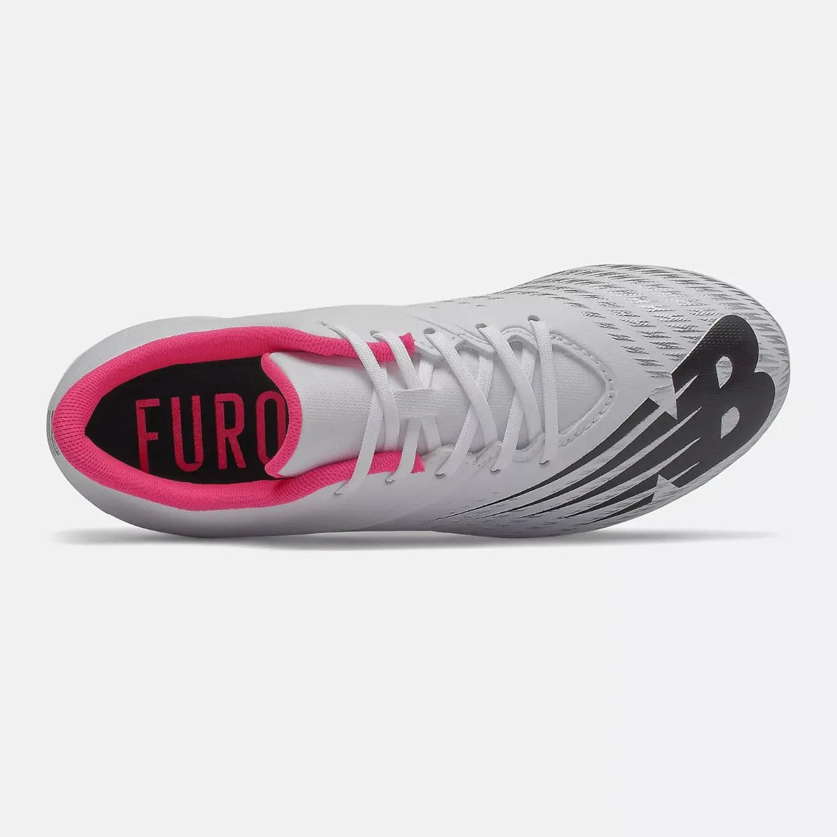 New Balance JR Furon V6+ Dispatch. FG Wide -White-Black-Pink (Top)