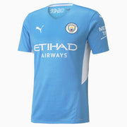 Puma 2021-22 Manchester City Authentic Home Jersey - Light Blue (Front)