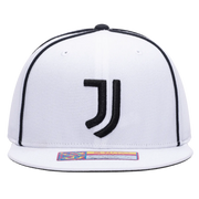 FI Collection Juventus Cali Day Snapback Hat - White-Black (Front)