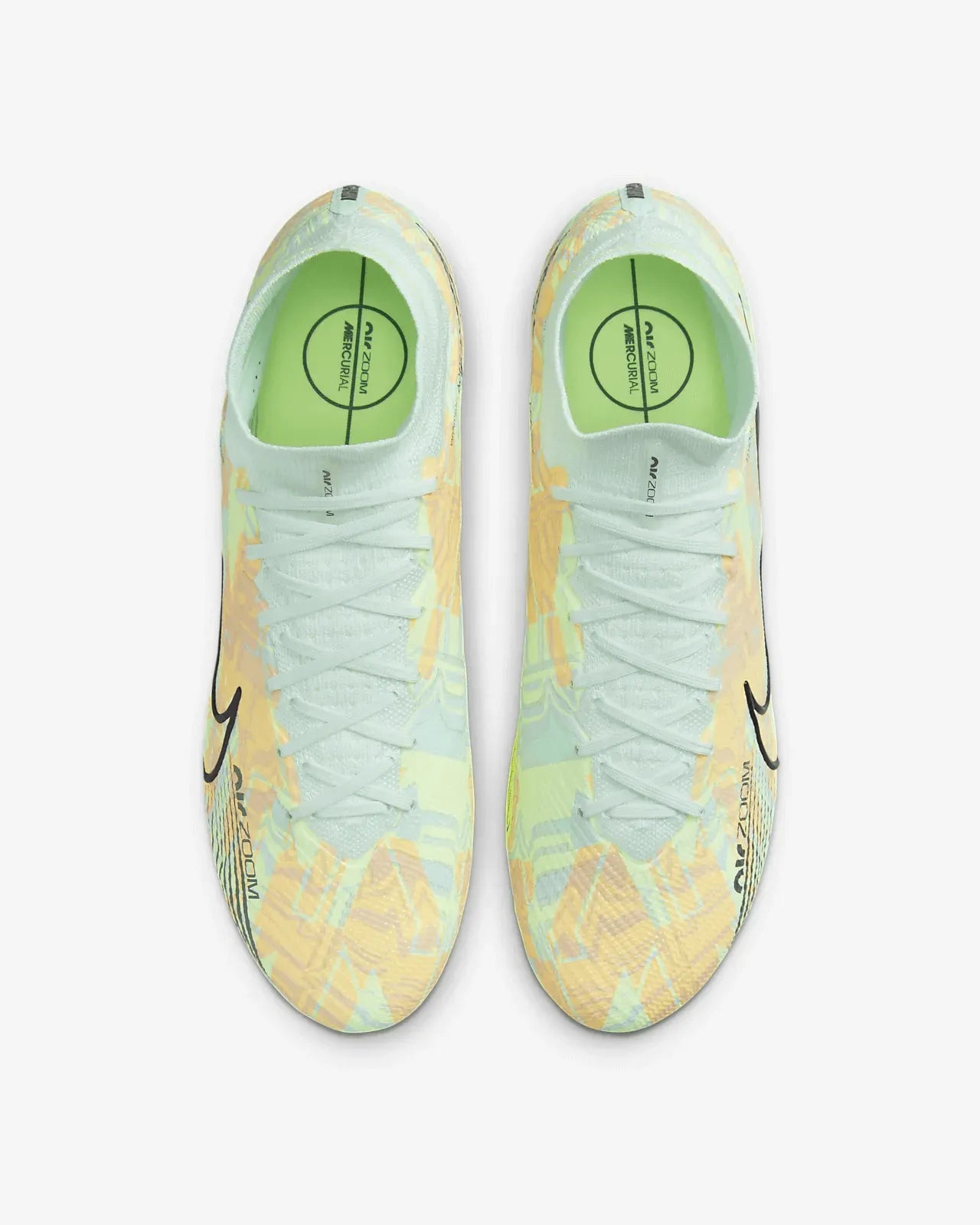 Nike Zoom Superfly 9 Elite FG- Barely Green-Blackened Blue (Pair - Top)