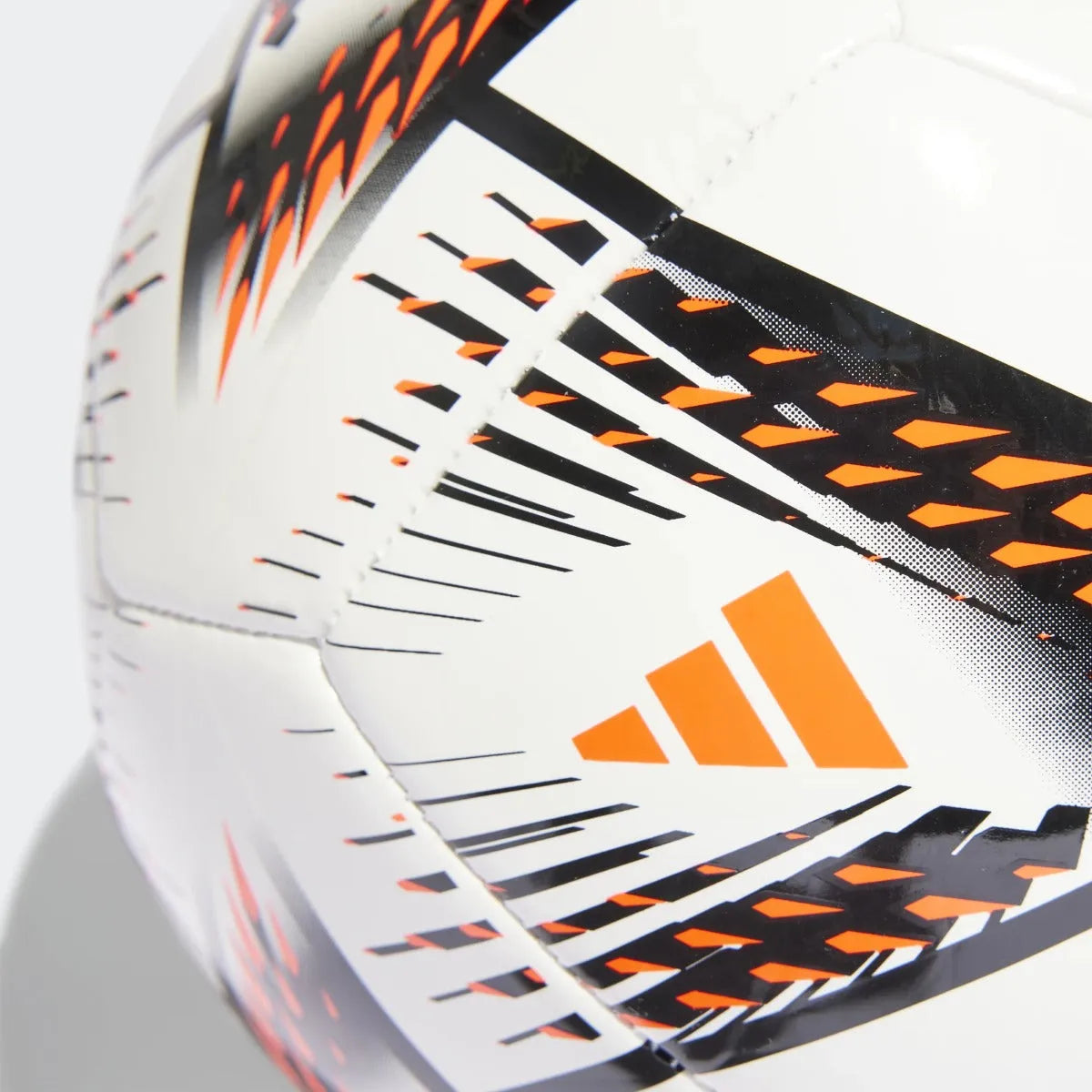 adidas World Cup 2022 Al Rihla Club Ball - White-Black-Solar Red (Detail 2)
