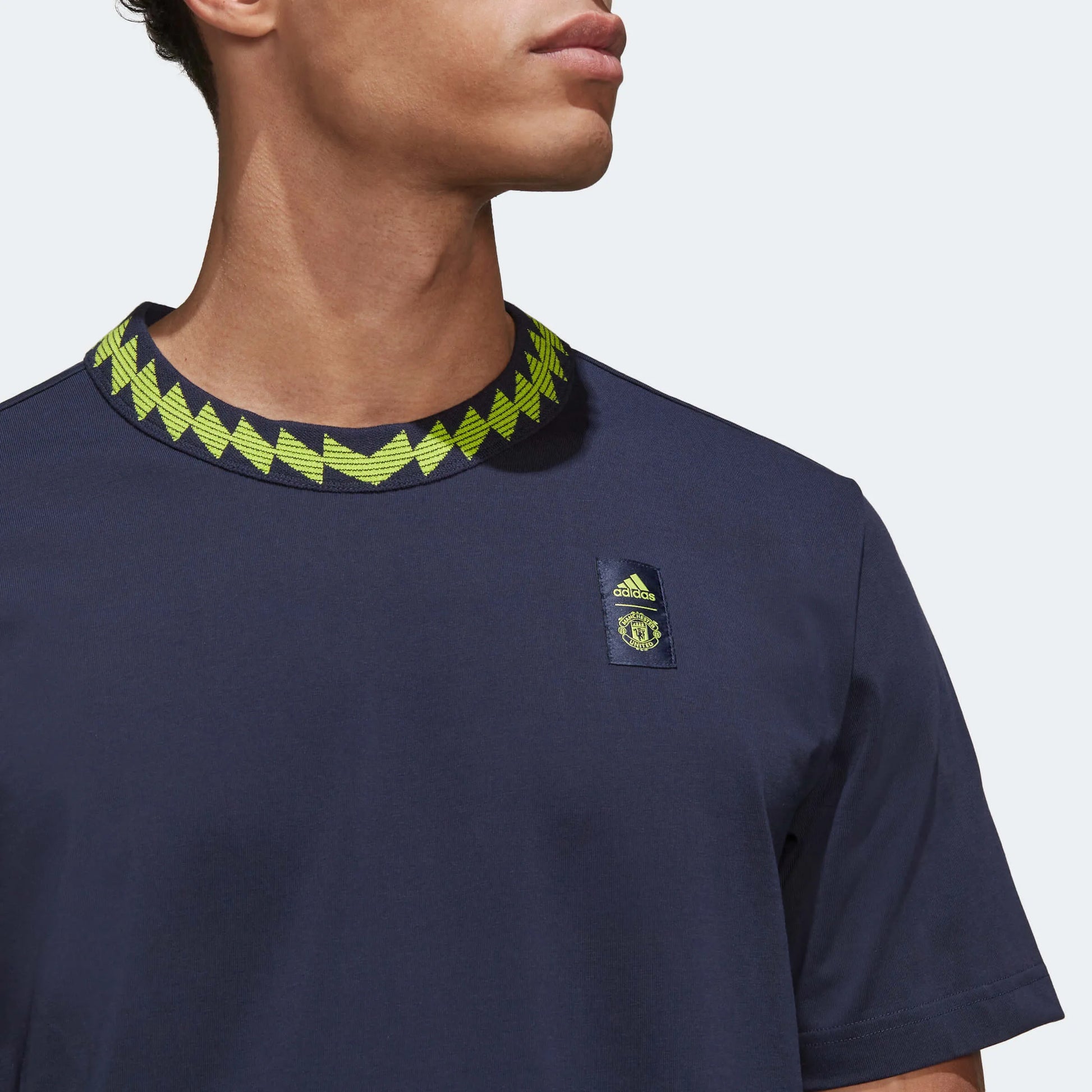 adidas 2022-23 Manchester United Lifestyler Tee - Legend Ink (Detail 1)