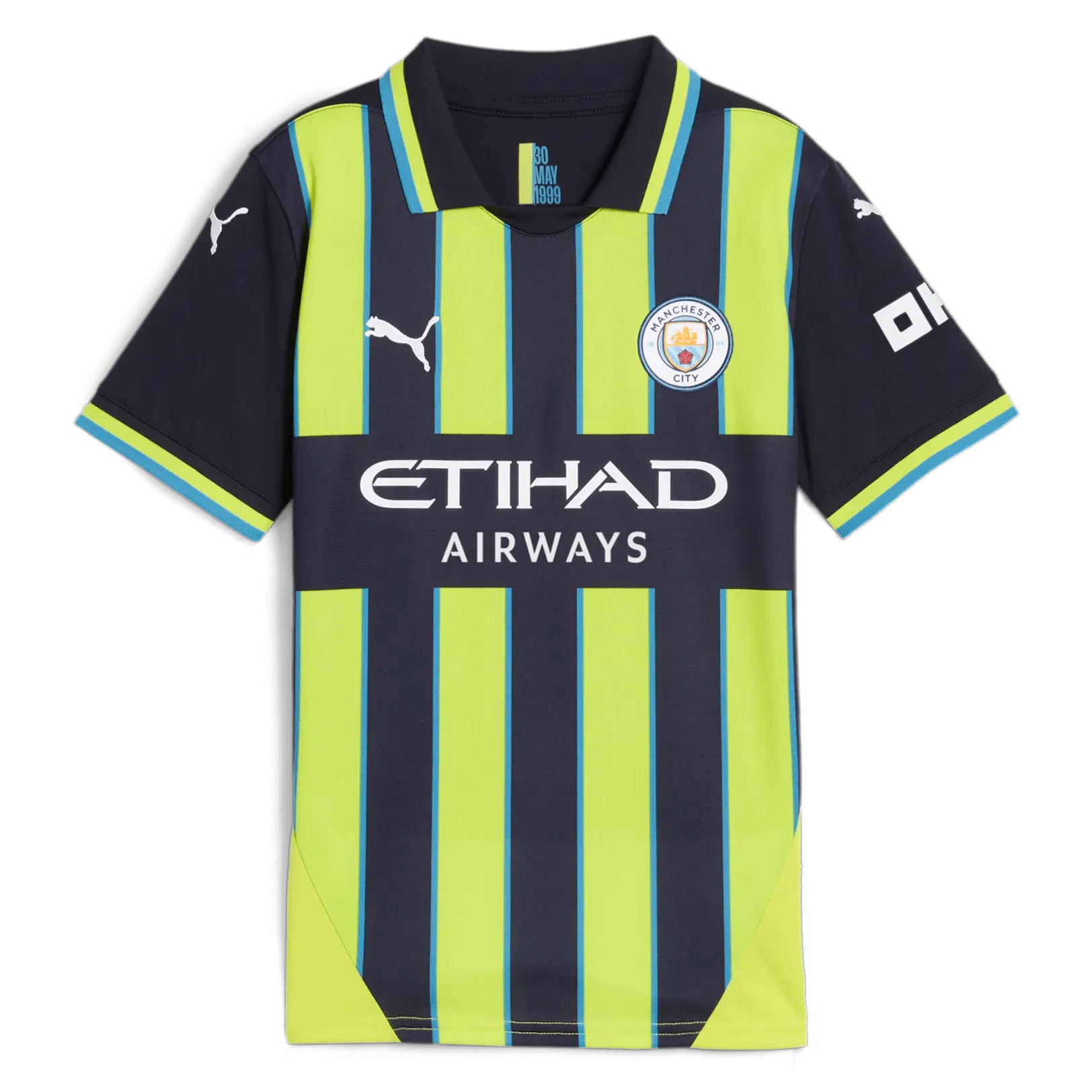 Puma 2024-25 Manchester City Youth Stadium Away Jersey (Front)