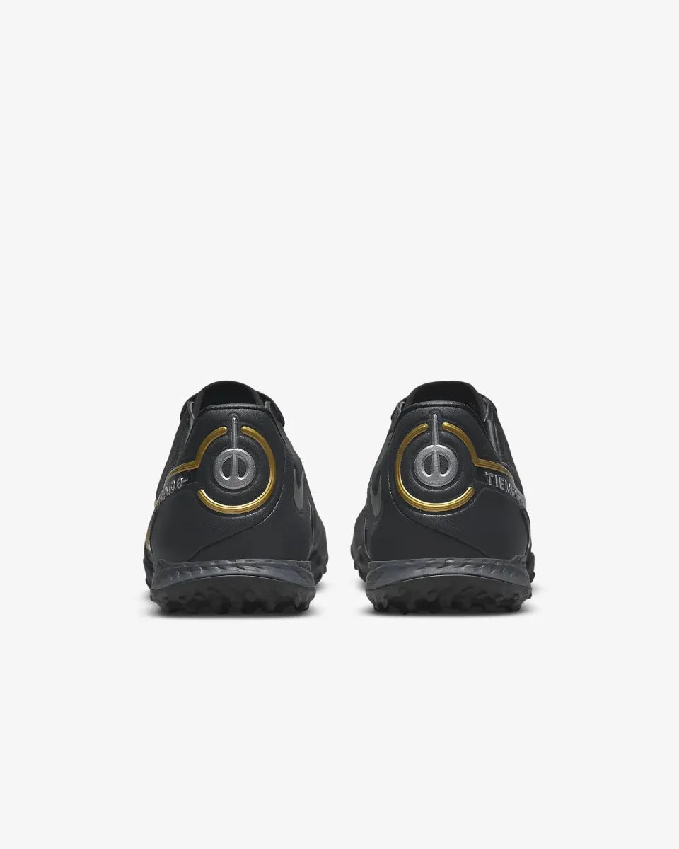 Nike React Legend 9 Pro Turf - Black-Dark Grey-Gold (Pair - Back)