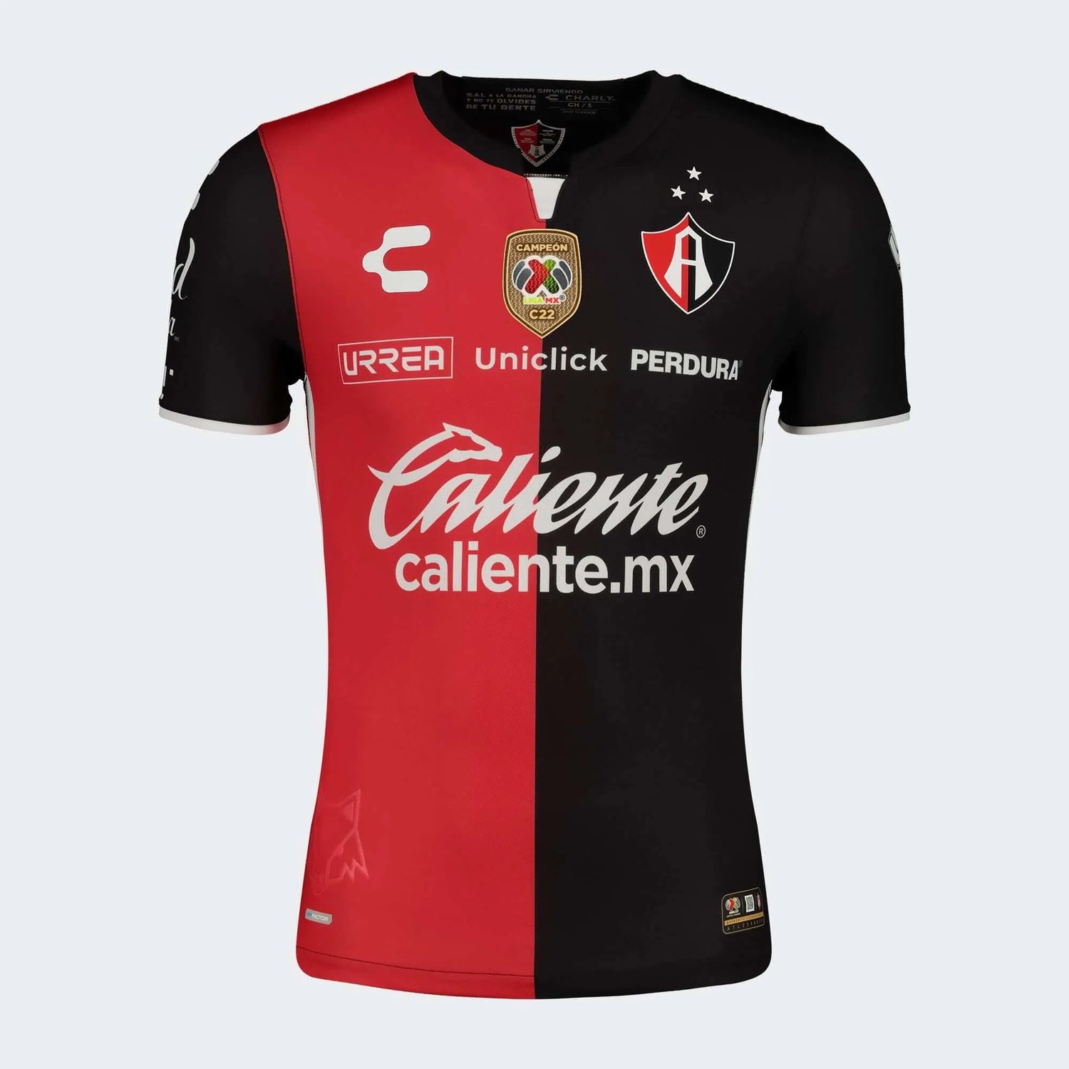 Charly 2022-23 Atlas Home Jersey - Red-Black (Front)