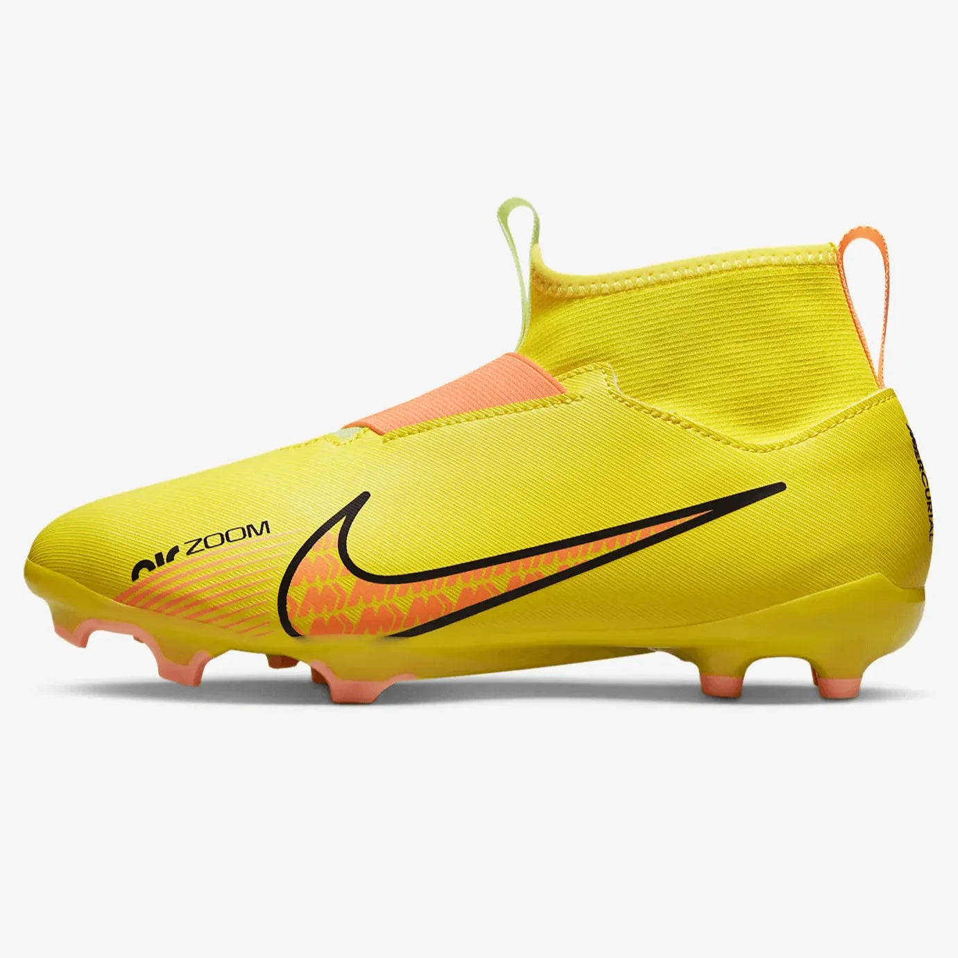 Nike Jr Zoom Superfly 9 Academy FG/MG - Yellow Strike-Sunset Glow (Side 1)