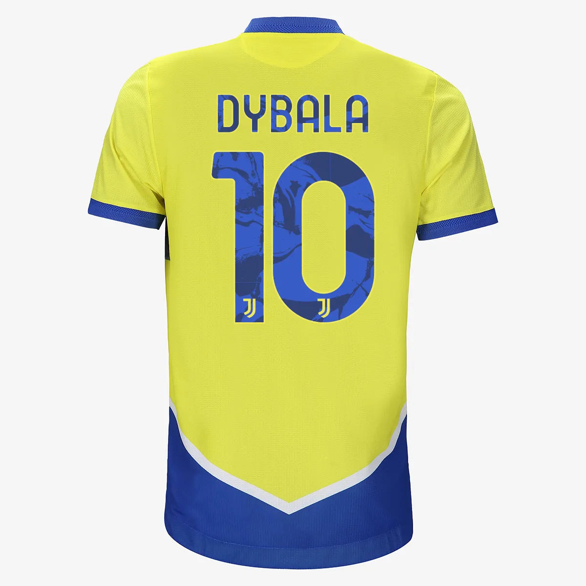 adidas 2021 22 Juventus Authentic Third Jersey Yellow Royal White