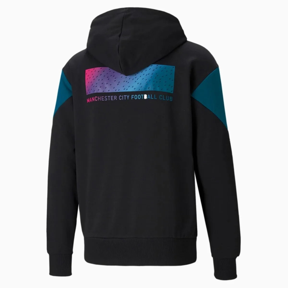 Puma 2021-22 Manchester City ftblCulture Full-Zip Hoody - Black (Back)