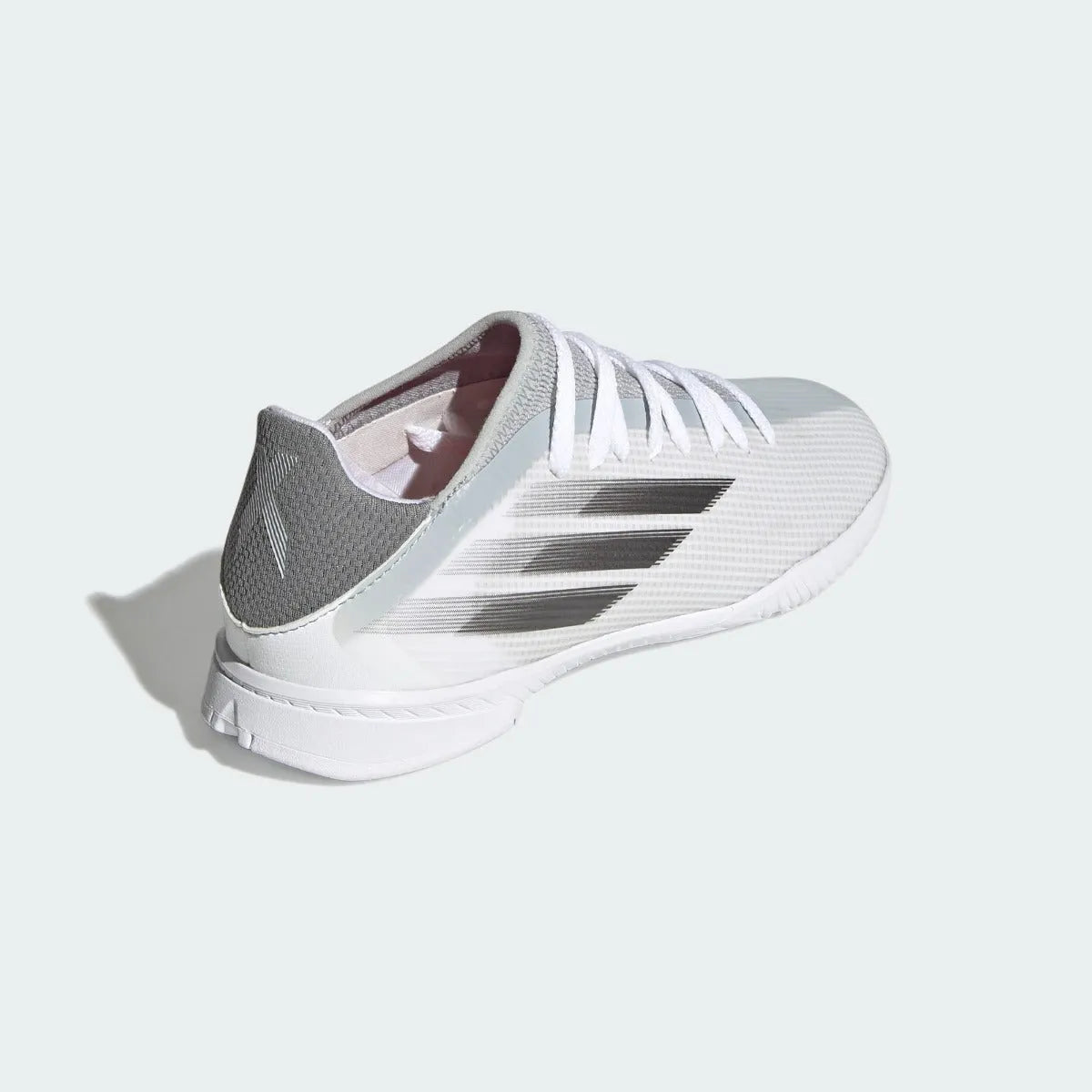 Adidas JR X Speedflow .3 IN - White-Iron Metallic (Diagonal 2)