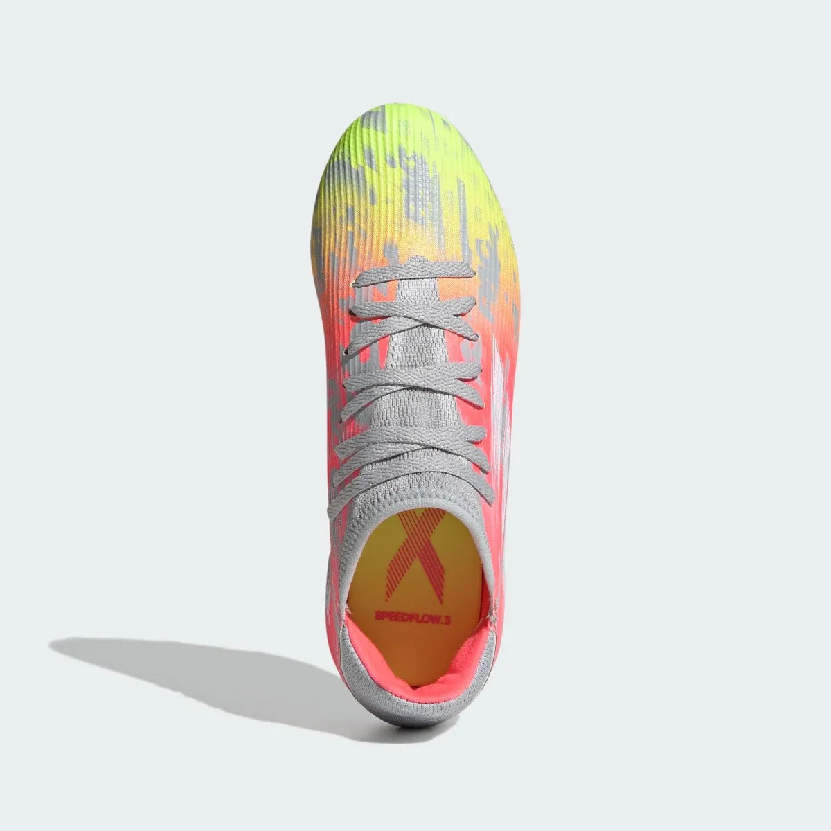 Adidas JR X Speedflow .3 FG - Clear Onix-White-Solar Yellow (Top)