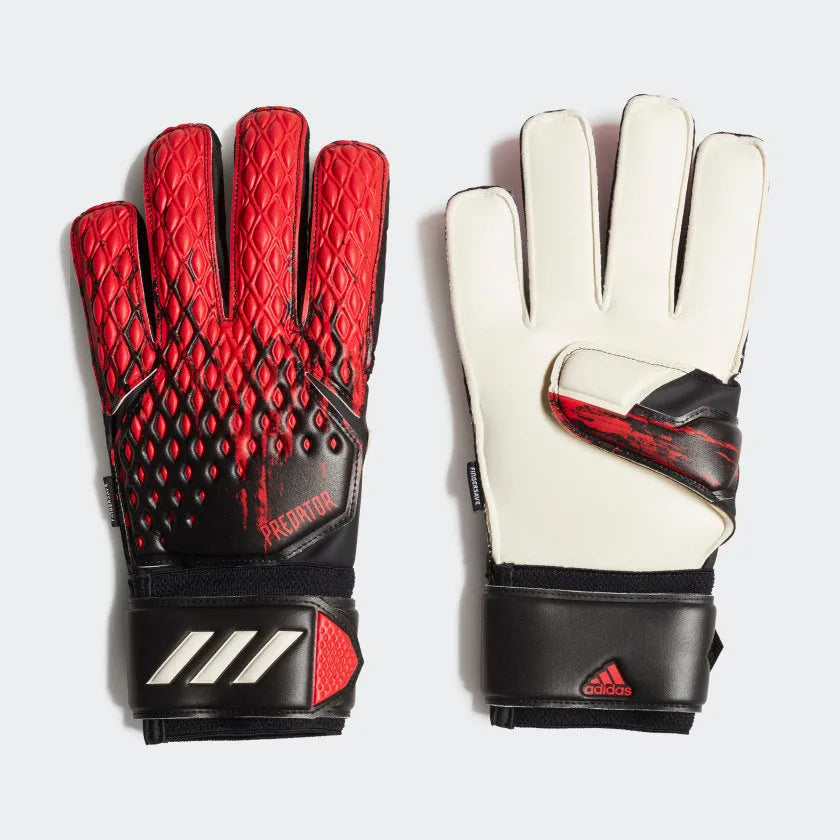 adidas Predator 20 Match Fingersave Goalkeeper Gloves - Black-Red