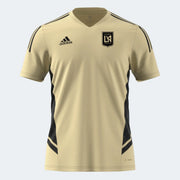 adidas 2022 LAFC Training Jersey - Beige-Black (Front)