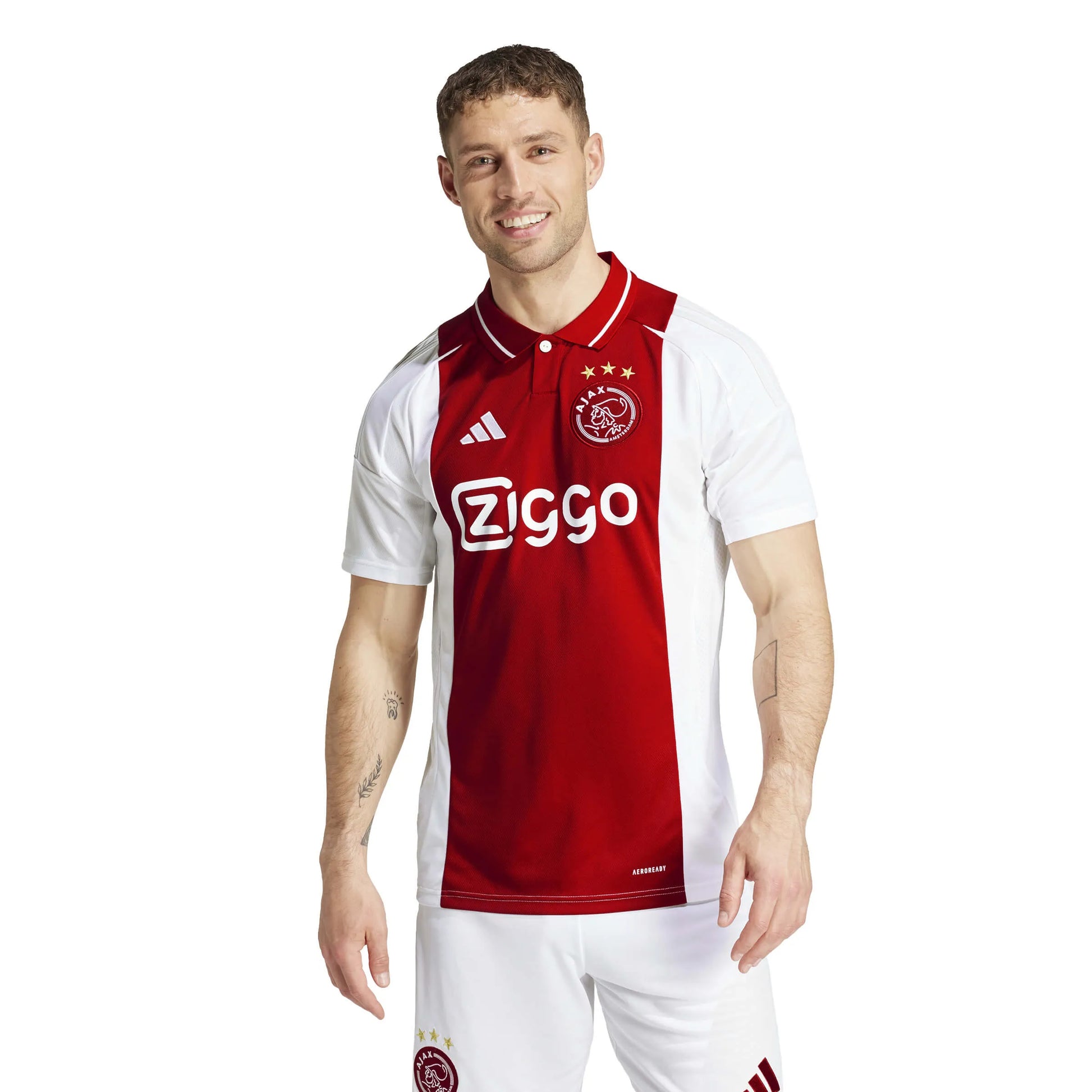 adidas 2024-25 Ajax Men's Stadium Home Jersey (Model - Front)
