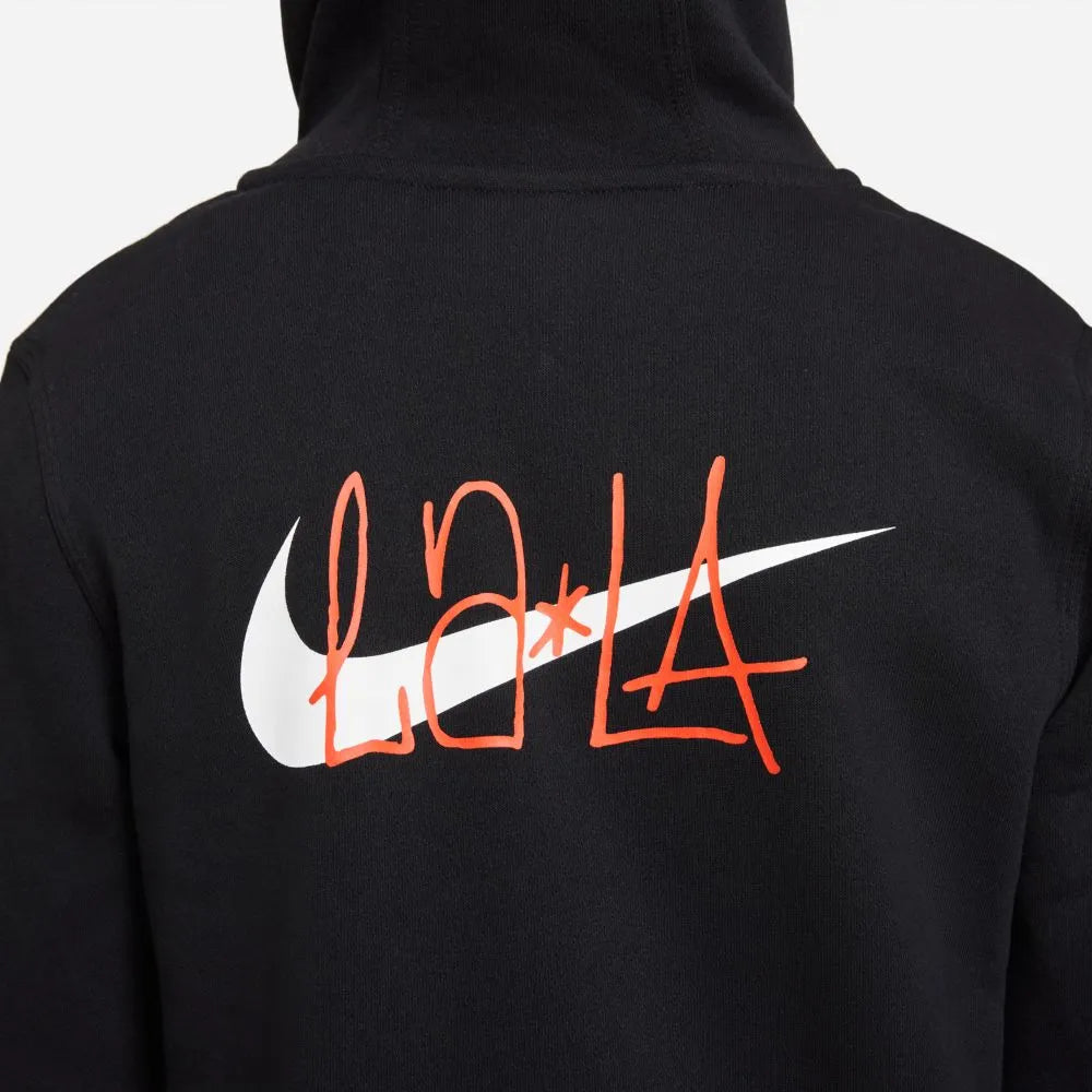 Nike 2021-22 Club America Youth NSW Full Zip Club Hoodie LA - Black (Detail 2)