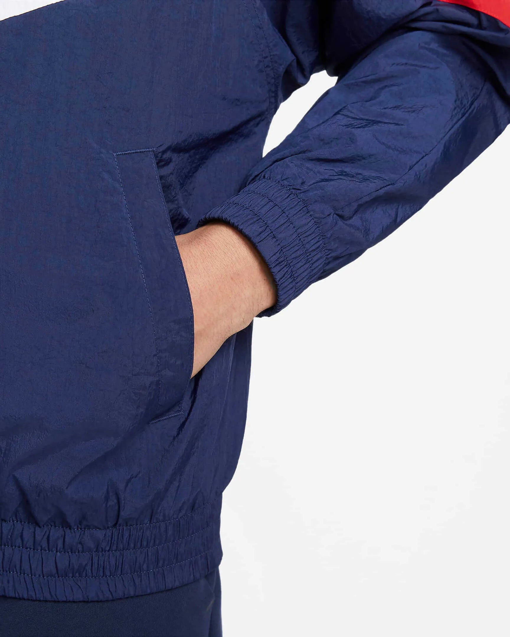 Nike 2022-23 PSG Strike Woven Anthem Jacket - Midnight Navy-White (Detail 2)