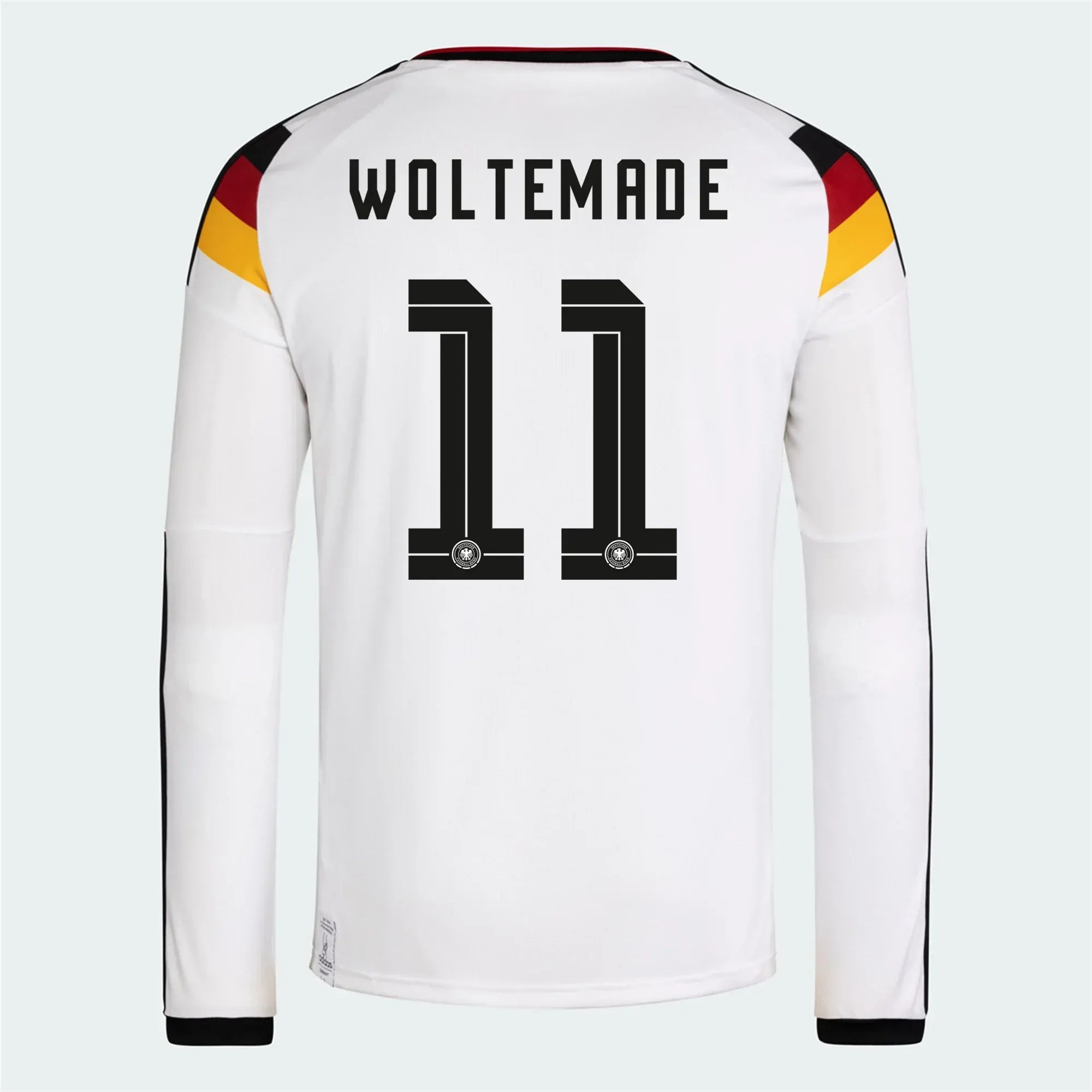 adidas 2026 Germany Men's Stadium Home Long-Sleeve Soccer Jersey (Woltemade)