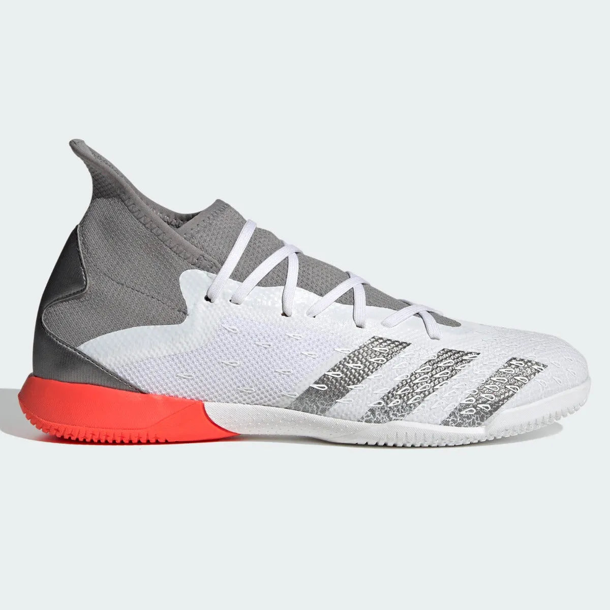 Adidas Predator Freak .3 IN - White-Iron Metallic (Side 1)