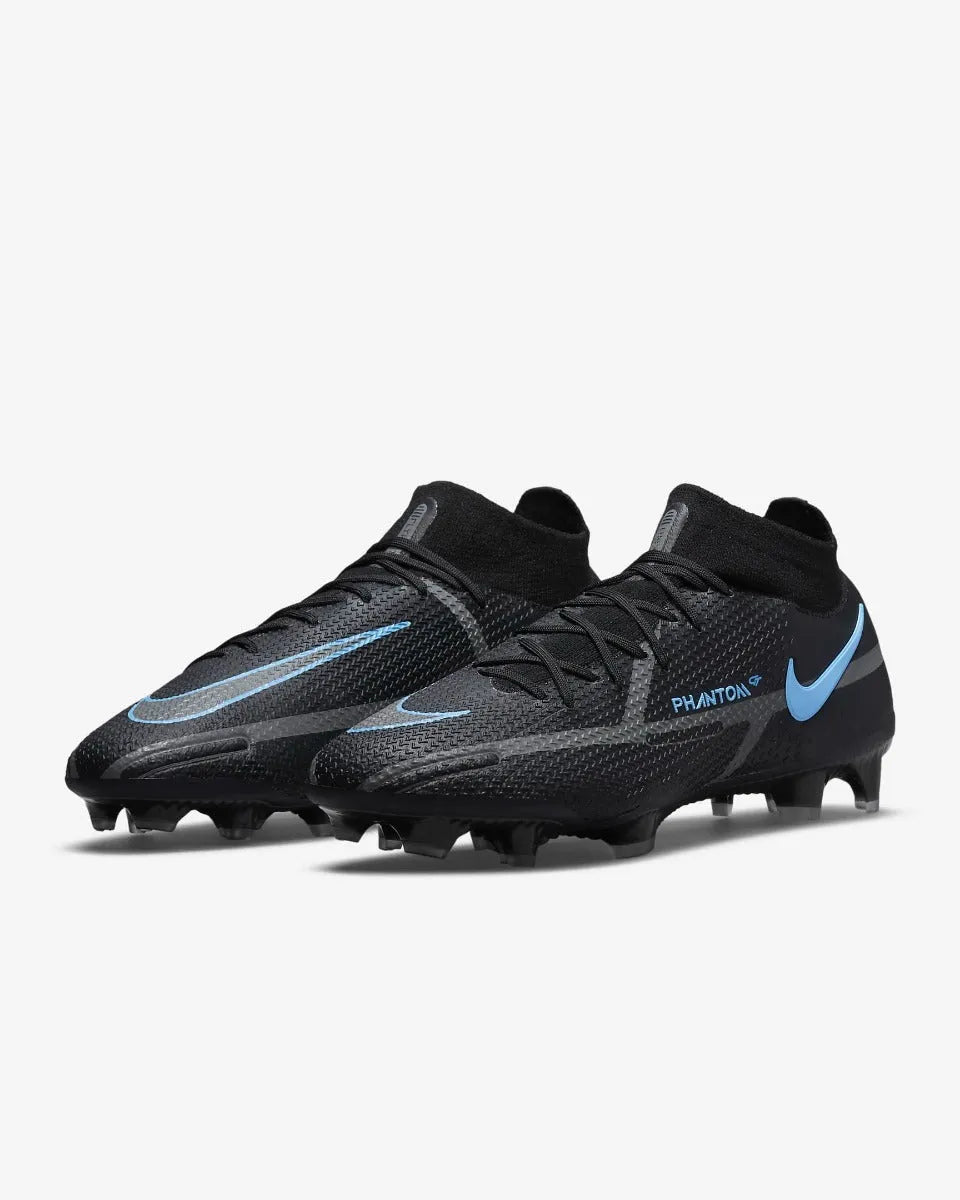 Nike Phantom GT2 Elite DF FG - Black-Blue (Pair - Diagonal)