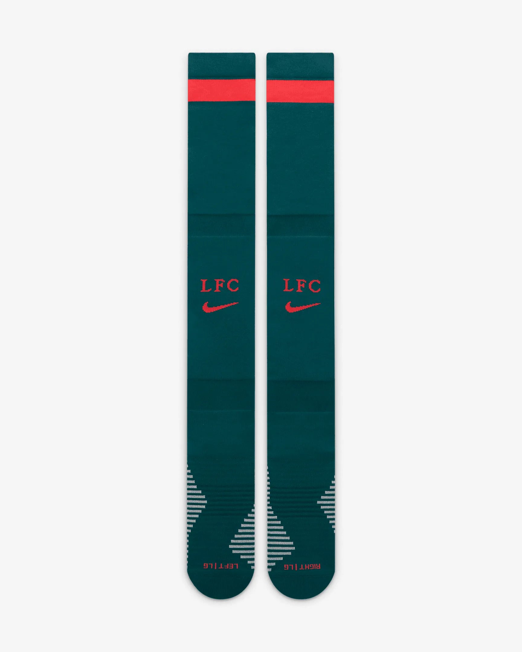 Nike 2022-23 Liverpool FC Away OTC Socks - Dark Teal-Red (Front)
