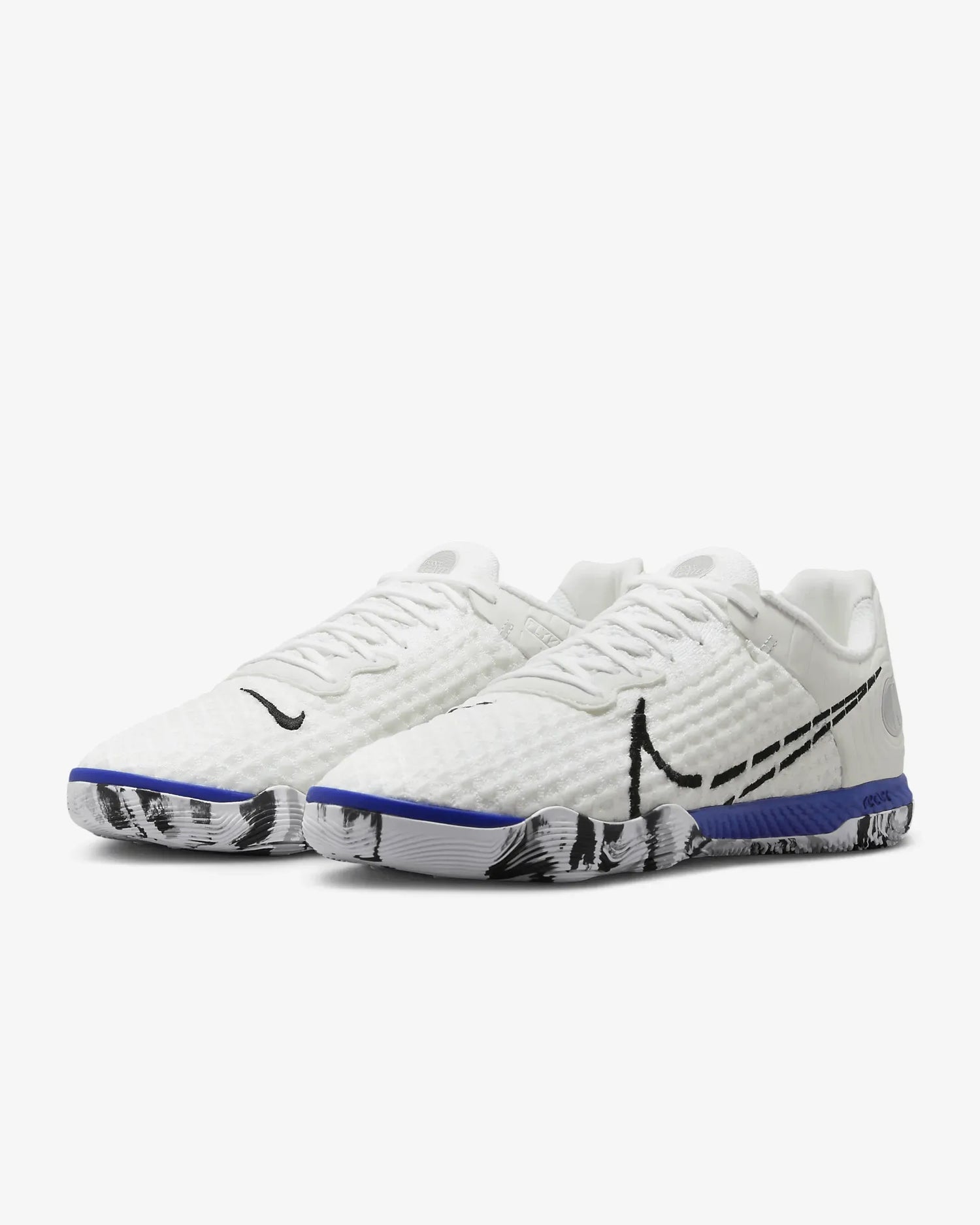 Nike Reactgato - White - Black - Blue (Pair - Lateral)