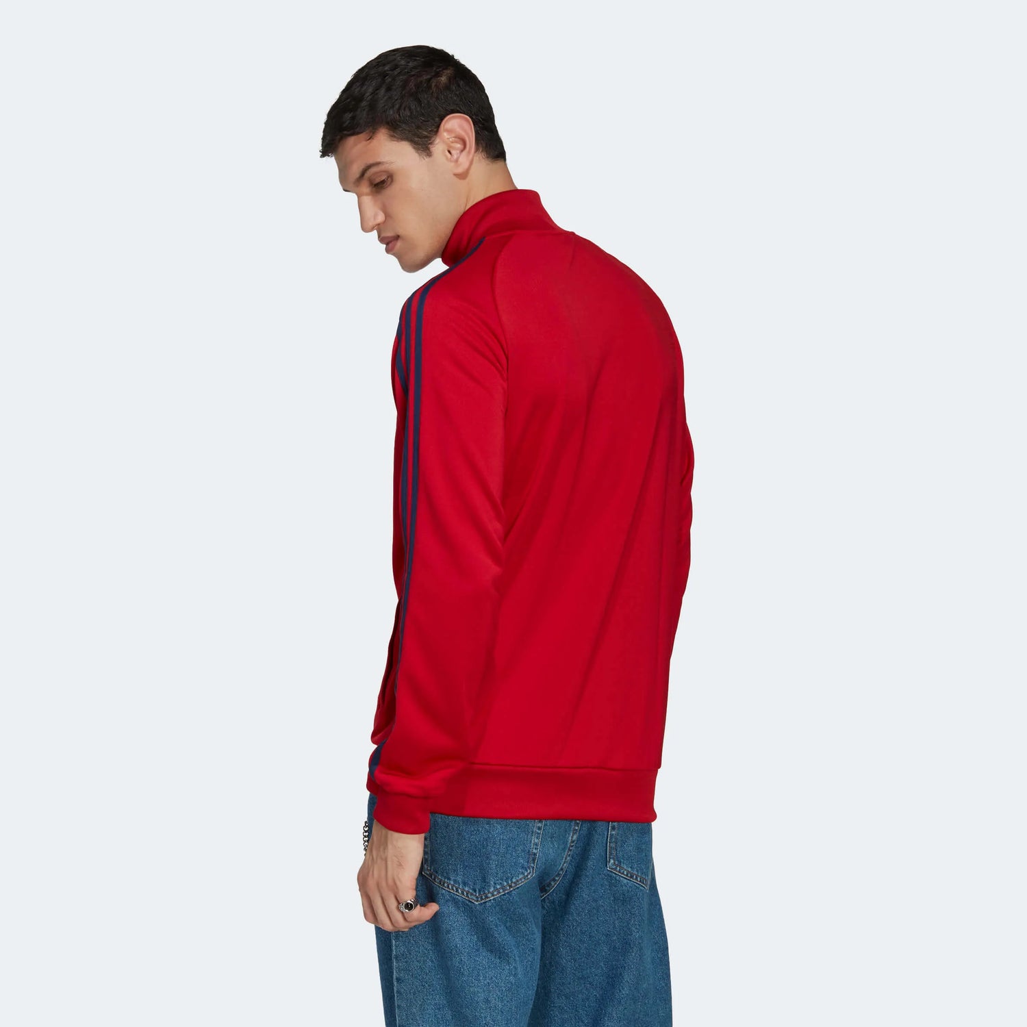 adidas 2022-23 Spain DNA Track Top - Power Red (Model - Back)