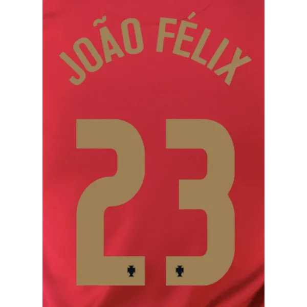 Portugal 2020/21 Home Joao Felix #23 Jersey Name Set (Main)