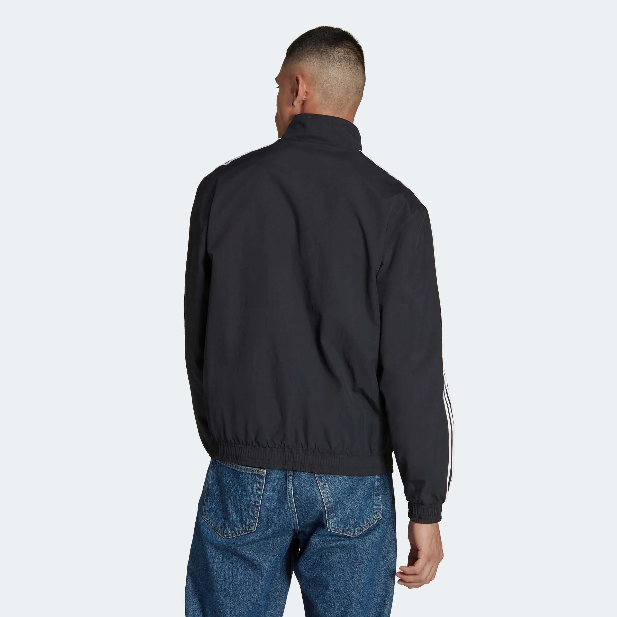 adidas 2022-23 Germany WC Anthem Jacket - Black-White (Model - Back)