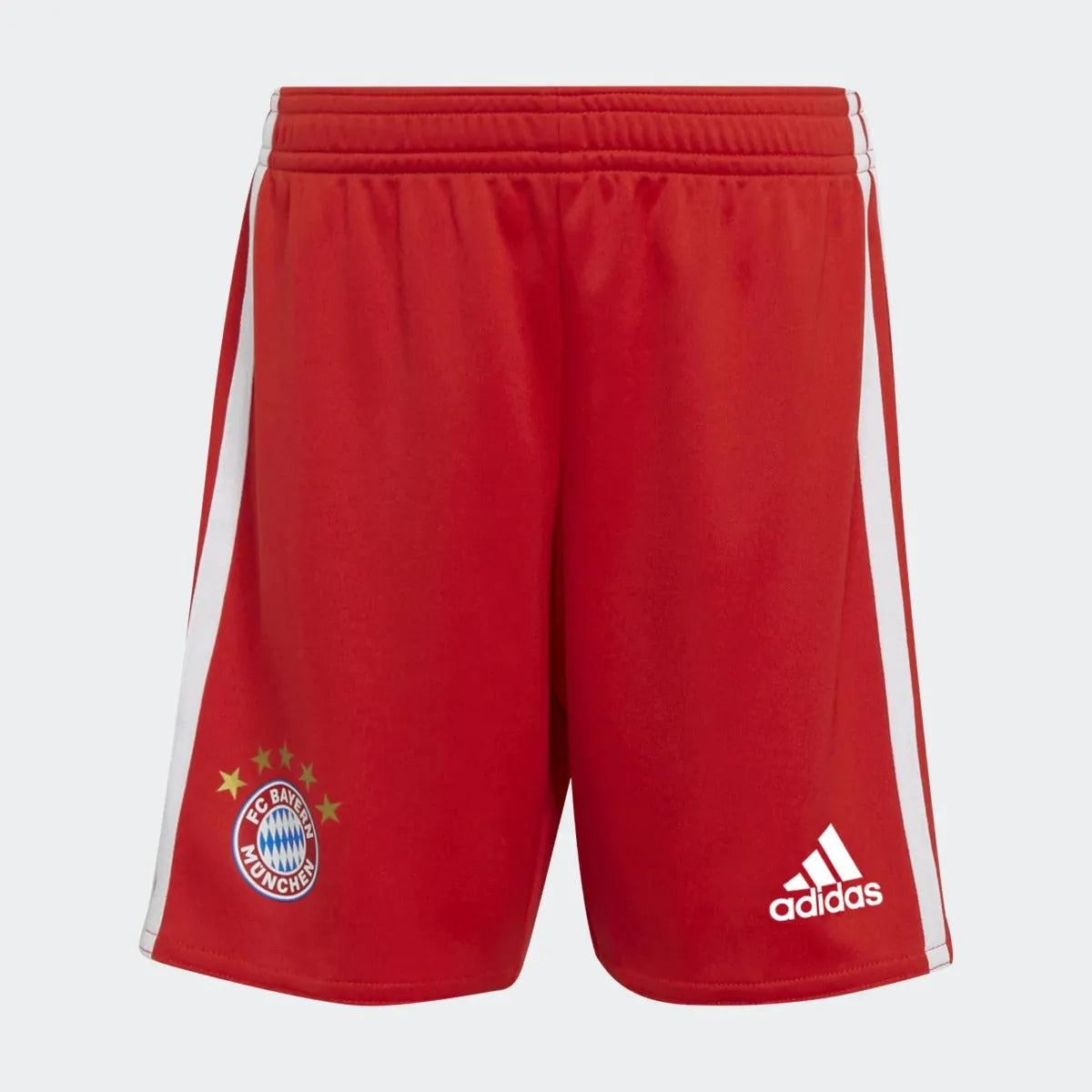 adidas 22-23 Bayern Munich Home Mini Kit - Red-White (Shorts - Front)