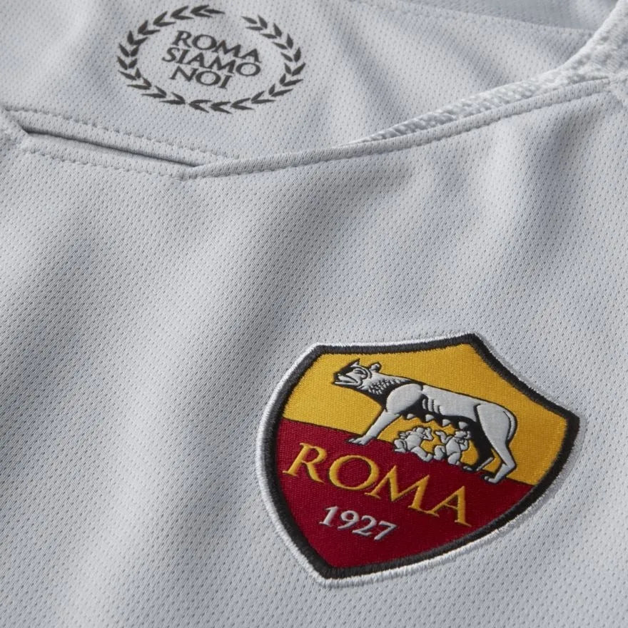 Nike 2018-19 Roma Youth Away Jersey-Grey