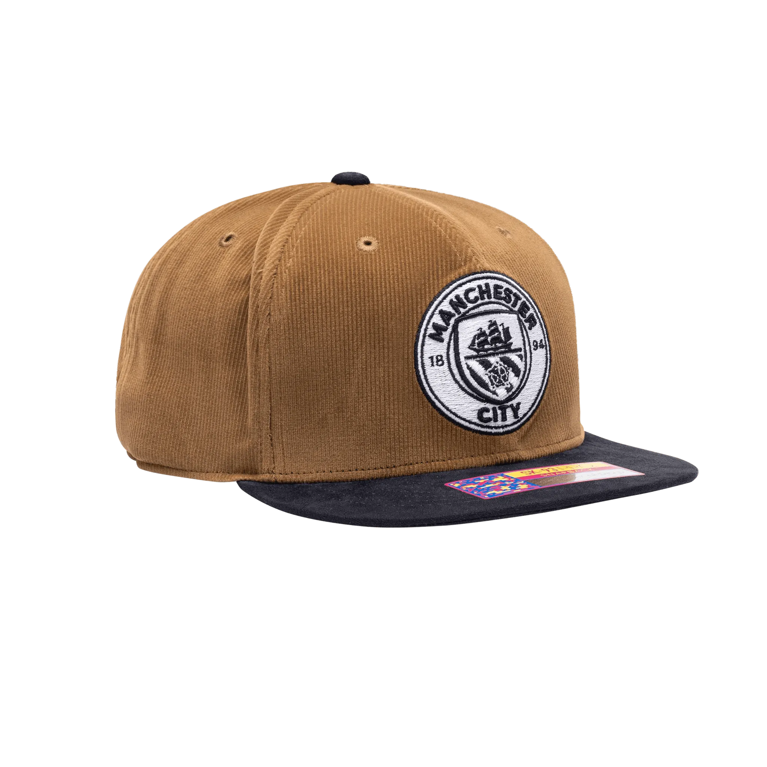 FI Collection Club Manchester City Cognac Snapback Hat (Lateral - Side 2)