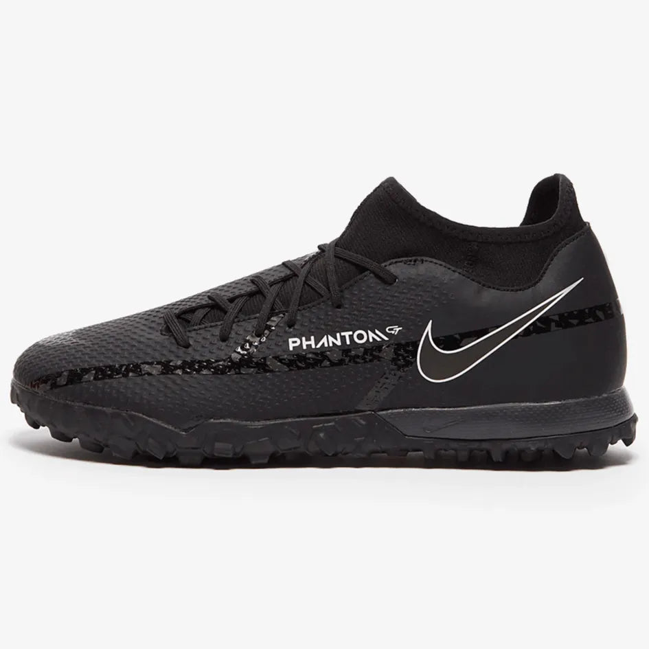 Nike Phantom GT2 Academy DF Turf - Black-Smoke Grey (Side 1)