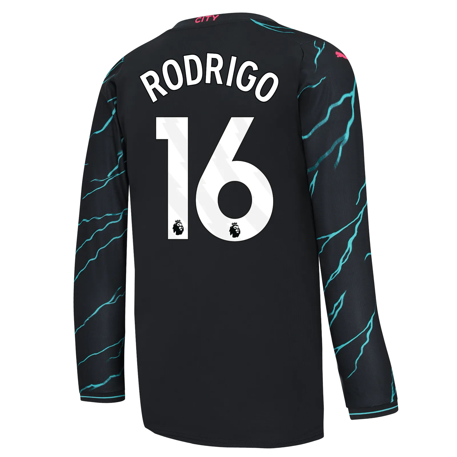 Puma 2023-24 Manchester City Men's Stadium Third Long-Sleeve Jersey