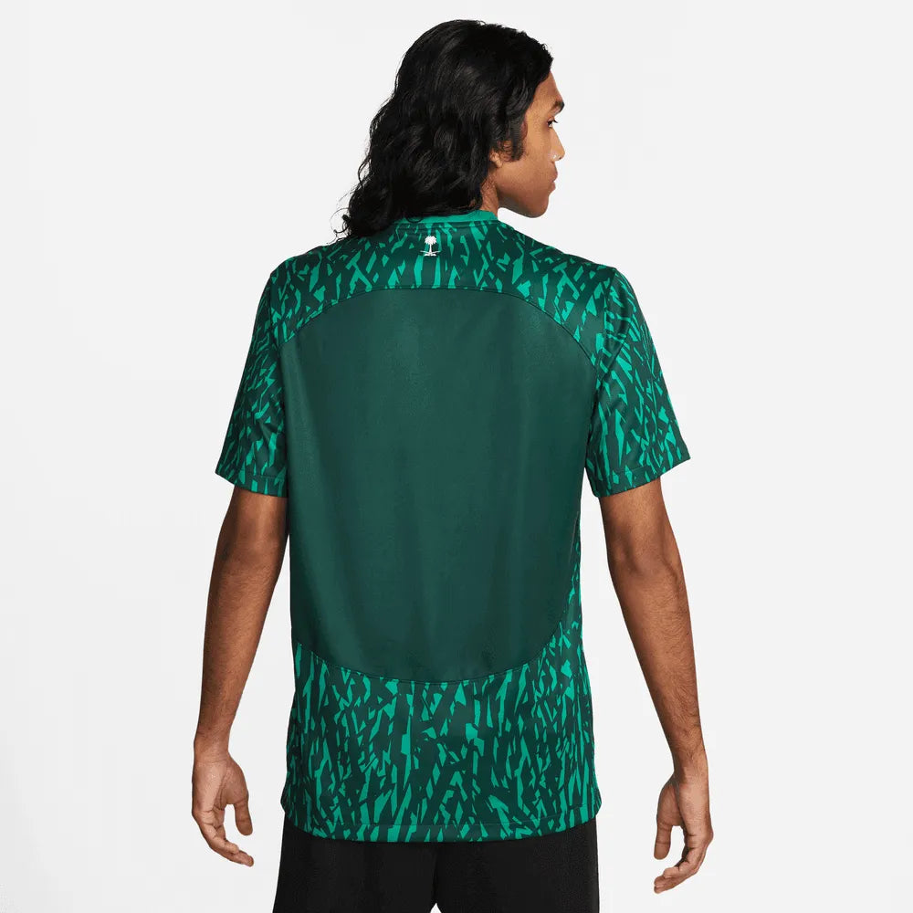 Nike 2022-23 Saudi Stadium Away Jersey - Green (Model - Back)