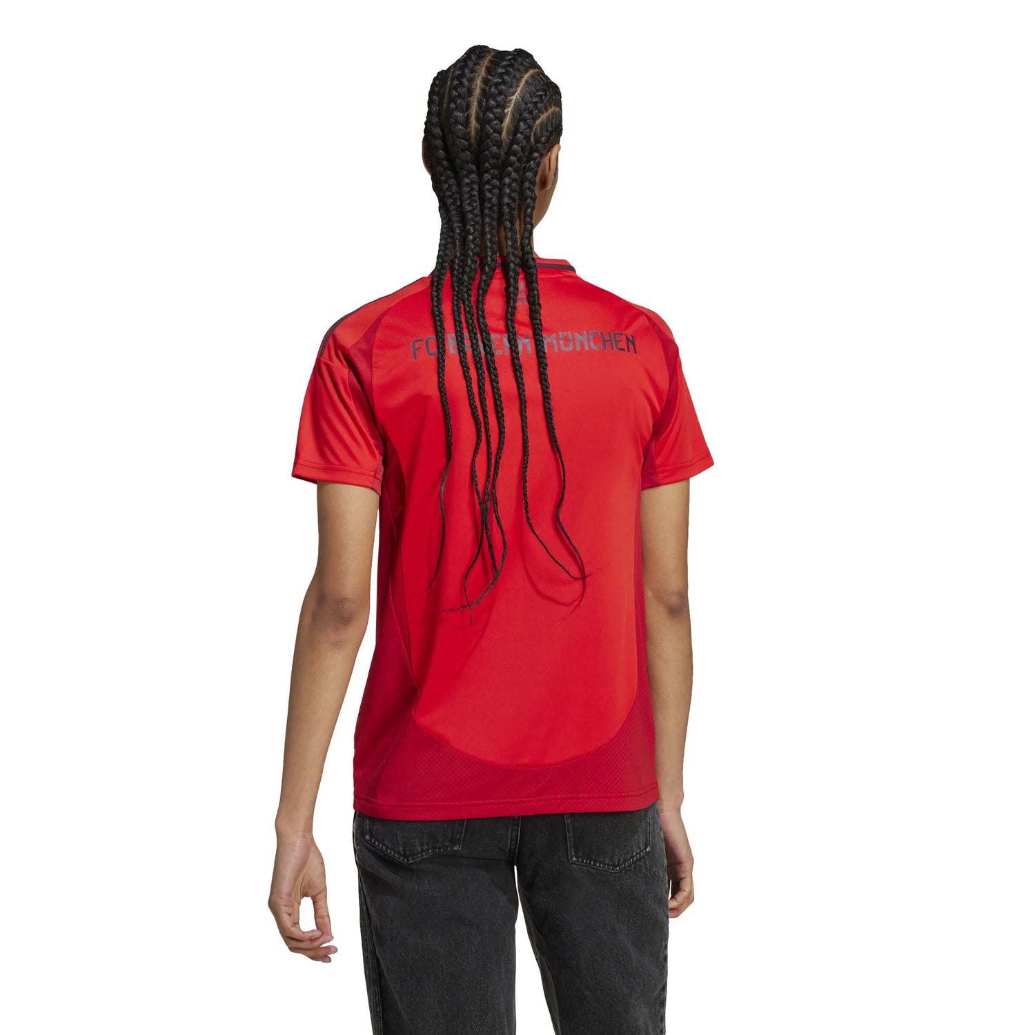 adidas 2024-25 Bayern Munich Women's Stadium Home Jersey (Model - Back)
