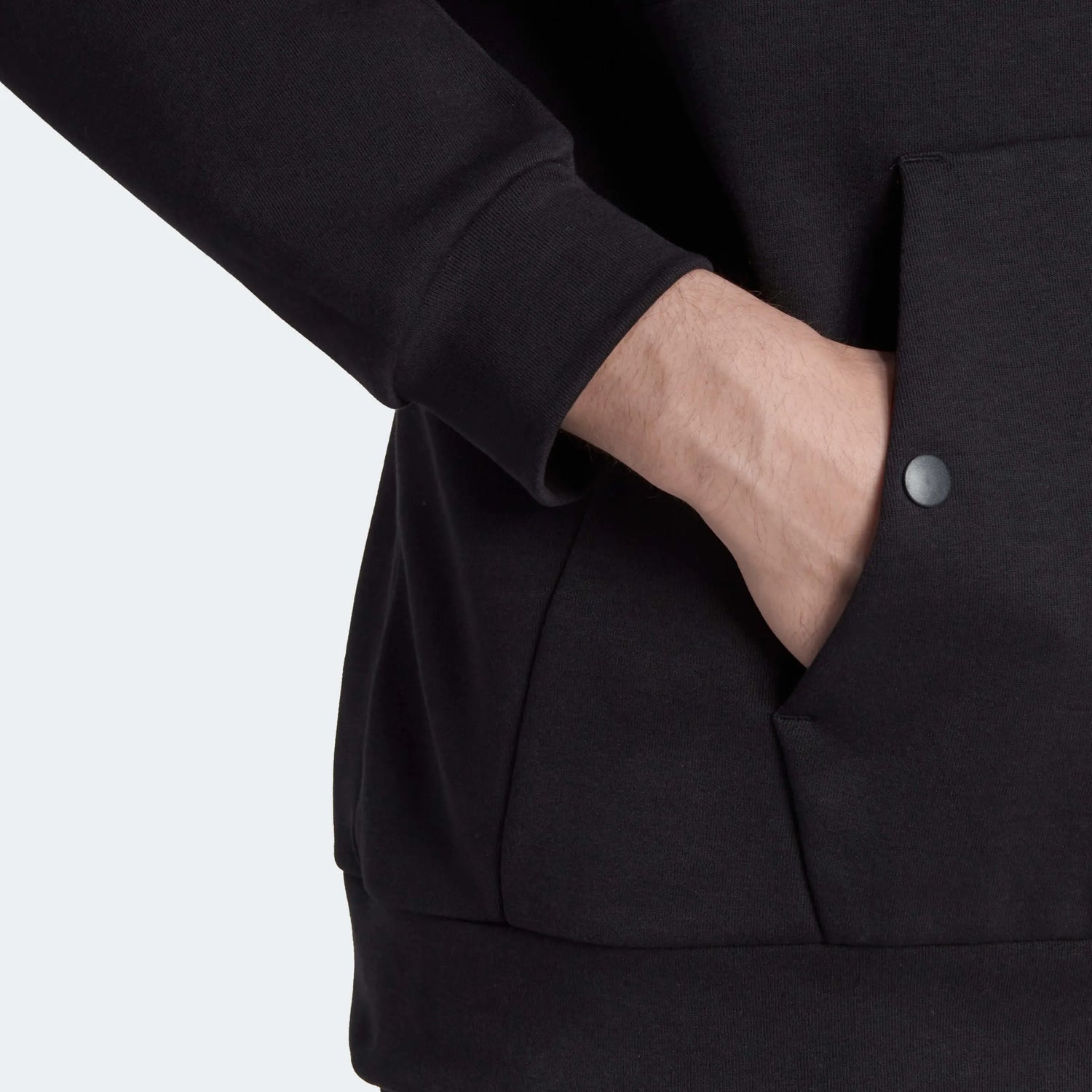 adidas 2022-23 Arsenal Travel Hoody - Black (Detail 2)