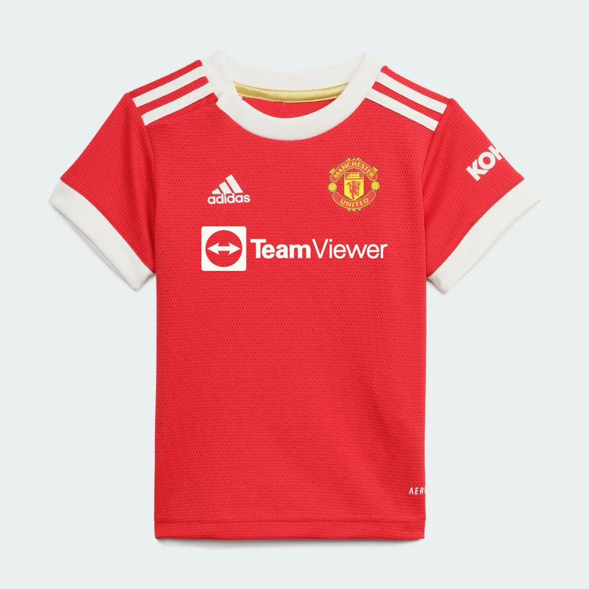 Adidas 2021-22 Manchester United Home Baby Set - Red-White (Shirt - Front)