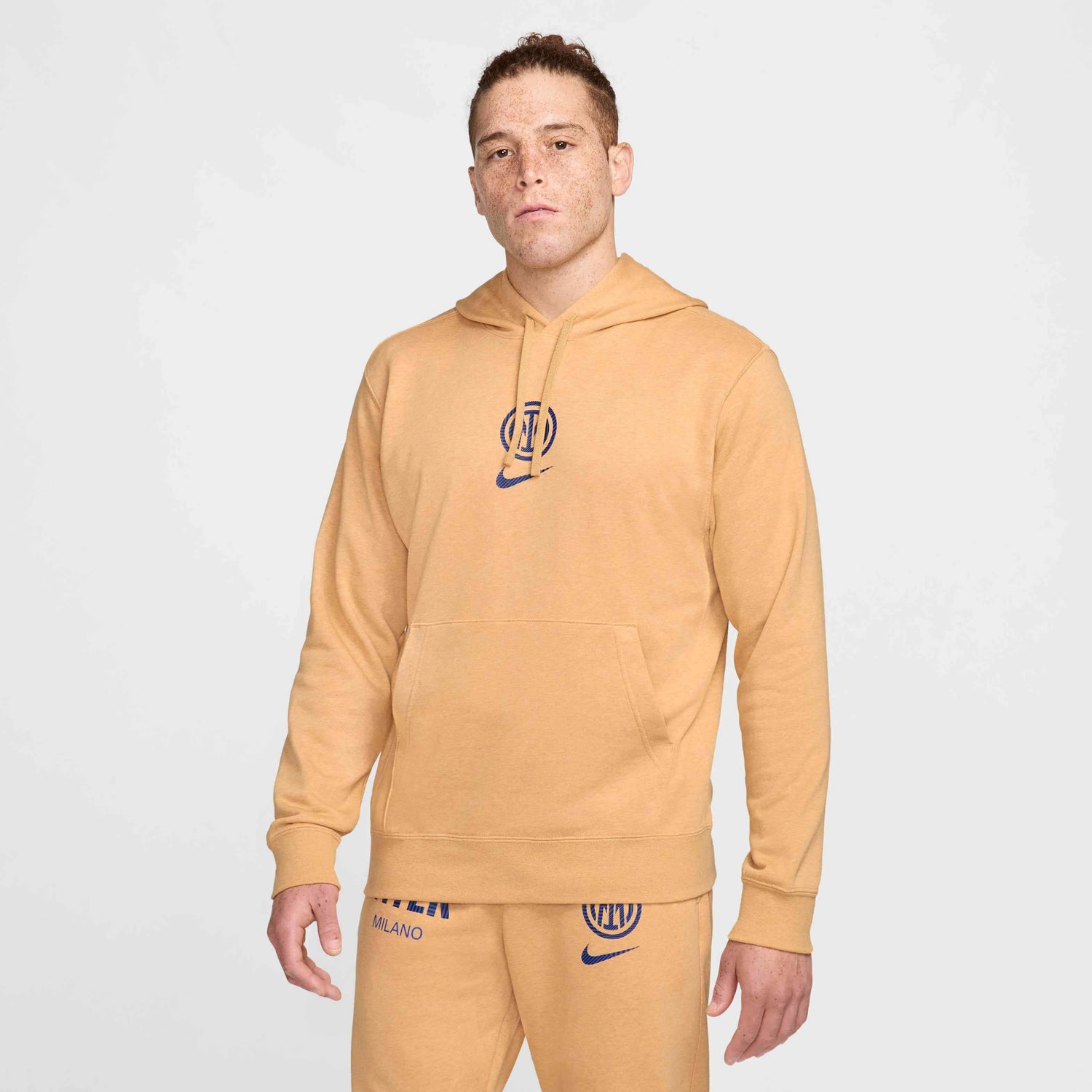 Nike 2024-25 Inter Milan Men's Club Pullover Hoodie (Model - Front)