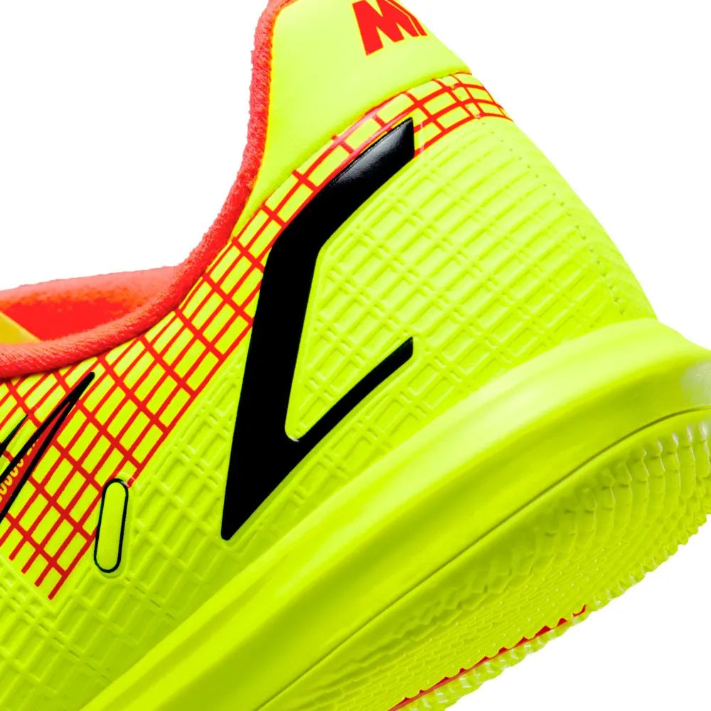 Nike JR Vapor 14 Academy IC - Volt-Bright Crimson (Detail 2)